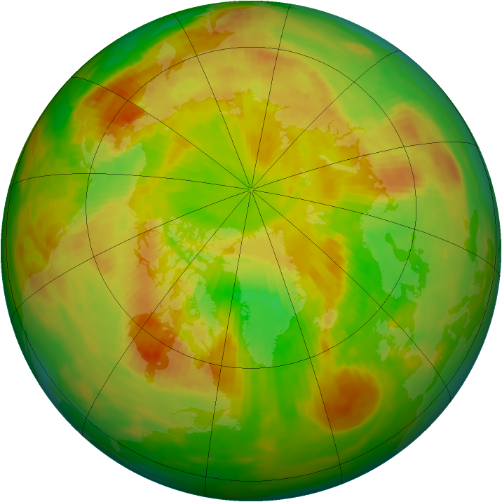 Arctic ozone map for 04 June 1982